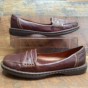 Born Born Women’s W61769 Casual Comfort Brown Leather Slip On Shoes Size 8.5